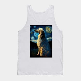 Afghan Hound Starry Night Tank Top